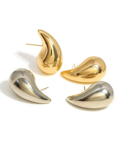 Chunky “SILVER” earrings