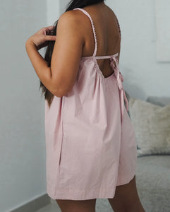 Baby pink balloon romper