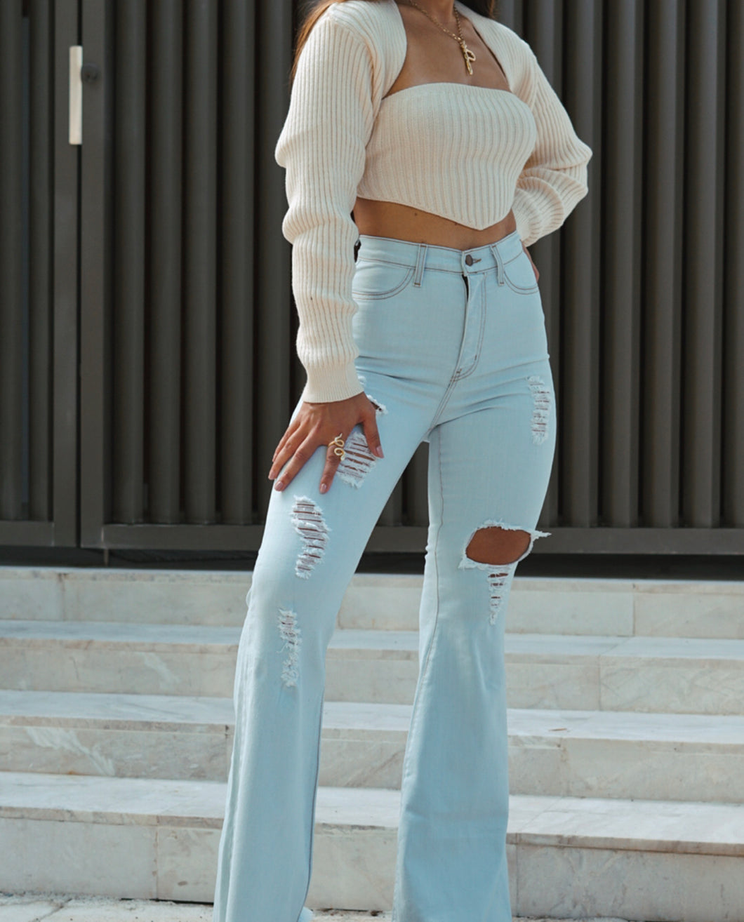 Distressed palazzo