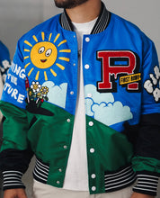 Load image into Gallery viewer, Royal blue varsity jacket (UNISEX)