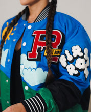 Load image into Gallery viewer, Royal blue varsity jacket (UNISEX)
