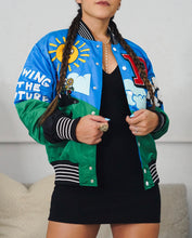 Load image into Gallery viewer, Royal blue varsity jacket (UNISEX)