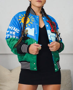 Royal blue varsity jacket (UNISEX)