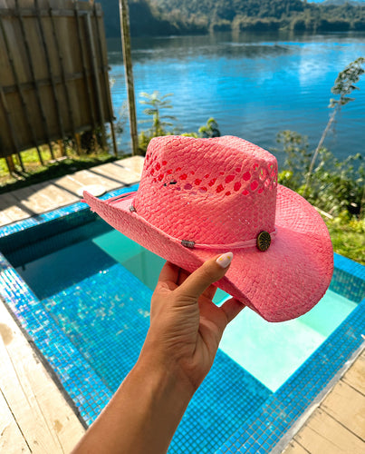 Pink cowgirl hat