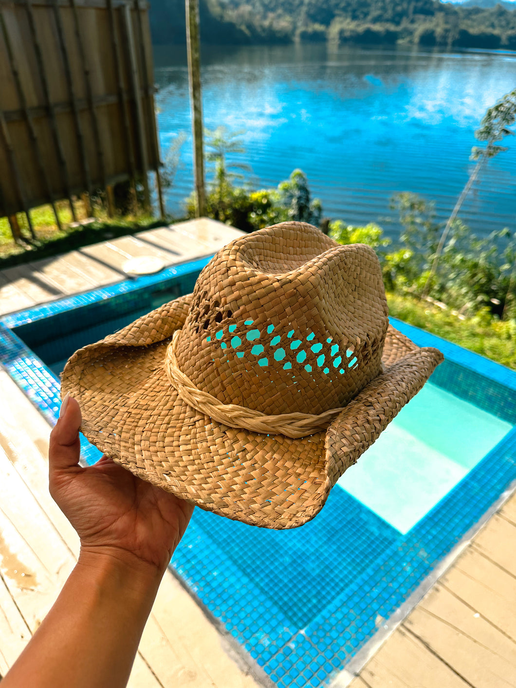 Tan cowgirl hat