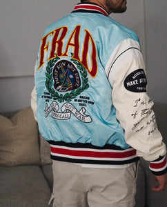 Baby blue varsity jacket (UNISEX)