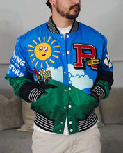 Load image into Gallery viewer, Royal blue varsity jacket (UNISEX)
