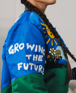 Royal blue varsity jacket (UNISEX)