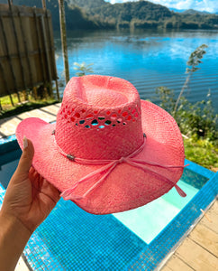 Pink cowgirl hat